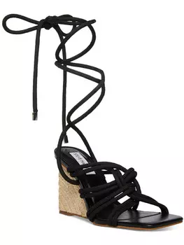 Женские туфли на танкетке с квадратным носком и ремешками IDOLIZED Steve Madden, черный