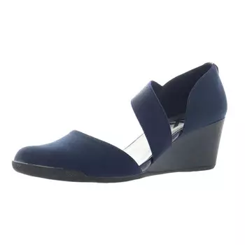 Женские туфли на танкетке с ремешками Tara 2 Anne Klein Sport, цвет Navy Multi Fabric