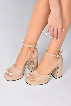 Женские туфли на толстом каблуке на платформе Skin K404100209 Fox Shoes