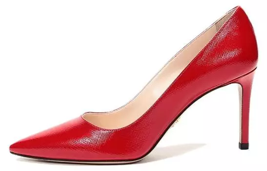 Туфли женские Prada на высоком каблуке, красный