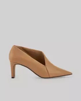 Женские туфли на высоком каблуке с острыми носами Adolfo Dominguez, цвет Camel