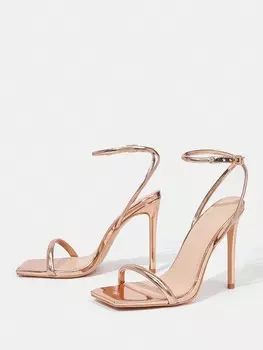 Женские туфли на высоком каблуке SZL с ремешком на щиколотке на лето Высокие каблуки для выпускных