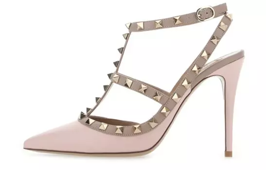 Женские туфли Valentino Rockstud, розовый