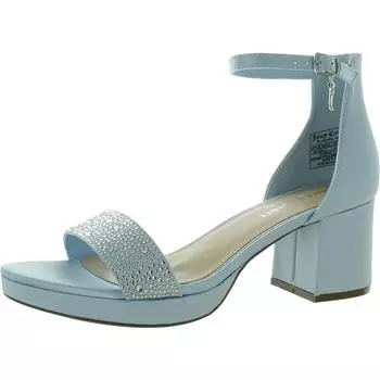 Женские туфли Nelly с открытым носком и ремешком на щиколотке Juicy Couture, цвет light blue satin