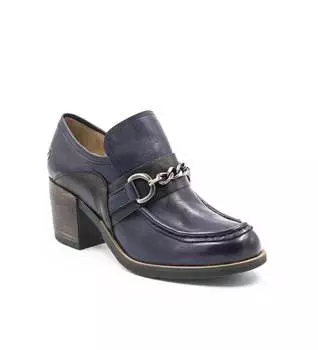 Женские туфли Palmer Chain Loafer в синем/черном цвете Casta