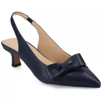 Женские туфли Paloma на каблуке-рюмочке с открытой пяткой Journee, синий