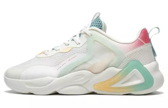 Женские туфли Phantom Lifestyle с низким верхом, парусно-белые / светло-розовые, оранжевые / аквамариновые, небесно-голубые Xtep