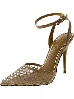 Женские туфли Pirrie 2 из искусственной замши с ремешком на щиколотке и пяткой Jessica Simpson, цвет clear/almond