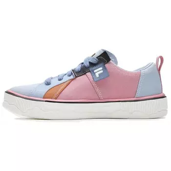 Женские туфли POP 3 Canvas Low-top розового, синего, черного, белого, оранжевого цвета Fila Fusion