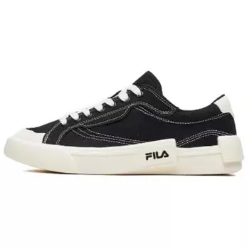 Женские туфли POP Canvas Low-top черного/белого цвета Fila Fusion