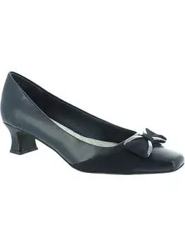 Женские туфли Rejoice Bow Square Toe Block Heels Easy Street, темно-синий