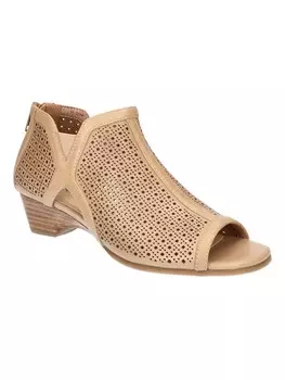 Женские туфли Remy на танкетке с открытым носком и молнией сзади Bella Vita, цвет Saddle Burnished Leather