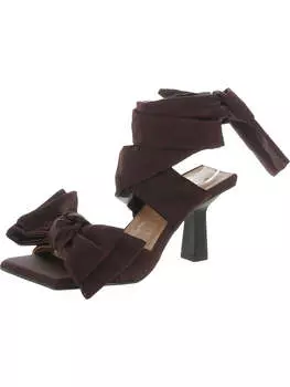 Женские туфли с бантами и ремешками GANNI, цвет burgundy