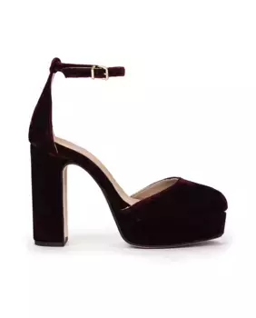 Женские туфли с браслетом и платформой Pedro Miralles, бордовый