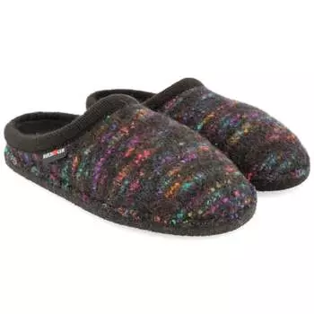 Женские туфли-сабо Enjoy в черных крапинках HAFLINGER