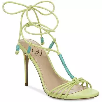 Женские туфли Safiya из искусственной кожи с обхватом щиколотки Sam Edelman, цвет kiwi/blue nappa