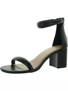 Женские туфли Sassia из искусственной кожи с ремешком на щиколотке и блочным каблуком INC, цвет black smooth