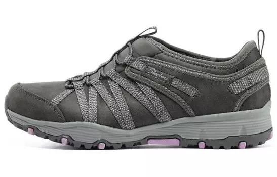 Женские туфли Seager Lifestyle с низким верхом, темно-серого цвета Skechers