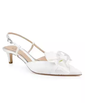 Женские туфли Shoshana Slingback Jewel Badgley Mischka, слоновая кость/кремовый