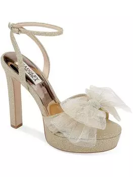 Женские туфли Sophie Knot-Front Dressy на каблуках Badgley Mischka, цвет platino/platino