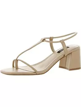 Женские туфли-стринги Gardeen 3 из искусственной кожи на блочном каблуке Nine West, цвет tan