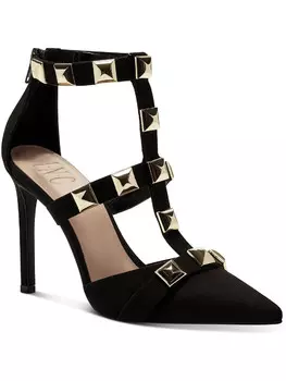 Женские туфли Syndia с заклепками и ремешком на щиколотке INC, цвет Black Micro
