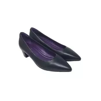 Женские туфли Tabia Leather Heel черного цвета VANELi