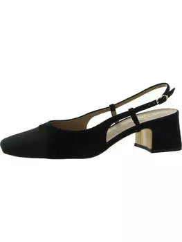 Женские туфли Tarra с вырезом и квадратным носком на каблуке Slingback Sam Edelman, черный