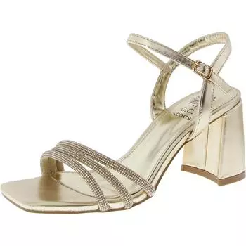 Женские туфли Tyra из искусственной кожи на каблуке-блоке GC Shoes, золотой