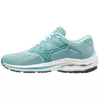 Женские туфли Wave Inspire 17 в цвете Eggshell Blue/Pysty Turquoise MIZUNO, цвет eggshell blue/dusty turquoise