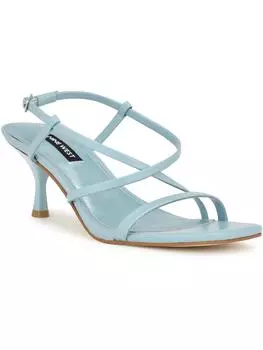 Женские туфли WN Haya 3 из искусственной кожи с пряжкой на каблуке-рюмочке Nine West, светло-голубой