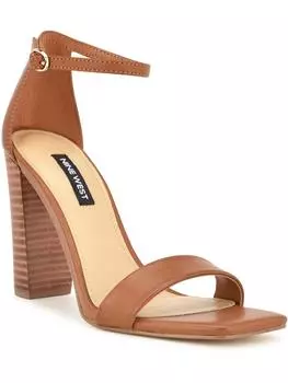 Женские туфли WN Marrie 3 из искусственной кожи с квадратным носком и ремешком на щиколотке Nine West, цвет dark natural