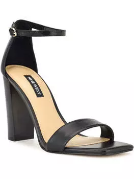 Женские туфли WN Marrie 3 из искусственной кожи с квадратным носком и ремешком на щиколотке Nine West, черный