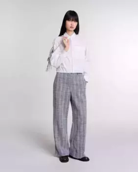 Женские твидовые брюки Maje, серый