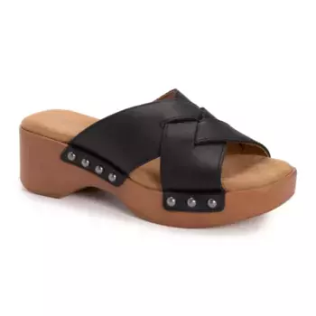 Женские удобные повседневные сандалии Cadence Muk Luks, цвет black calf