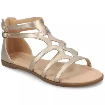 Женские удобные сандалии Genneva с регулируемыми ремешками Journee, цвет champagne