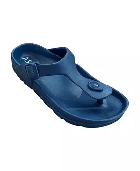 Женские удобные сандалии на плоской подошве из ЭВА с пряжкой Andrew By Andrew Stevens, синий