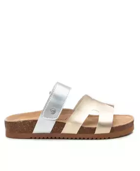 Женские удобные сандалии-слипоны XTI, золотой