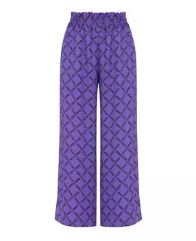 Женские удобные широкие брюки с принтом NOCTURNE