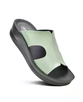 Женские удобные шлепанцы Wenzel Aerothotic, зеленый