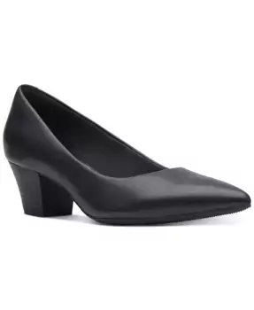 Женские удобные туфли-лодочки Teresa Step на устойчивом каблуке Clarks, черный
