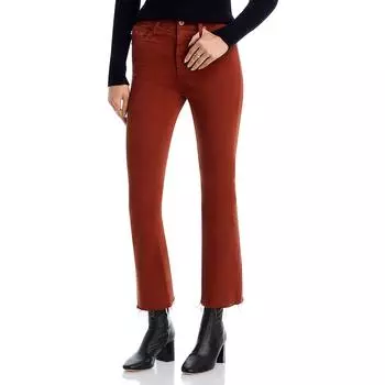 Женские укороченные брюки Bootcut с высокой посадкой AG Adriano Goldschmied, цвет spiced maple