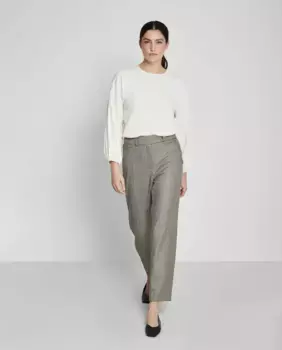 Женские укороченные брюки для офиса Trucco, бежевый