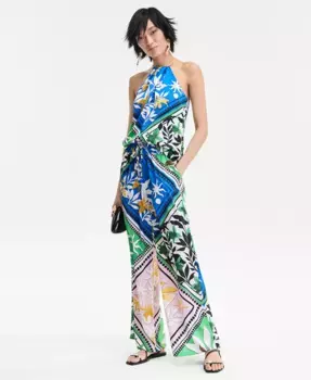 Женские укороченные брюки-клеш с принтом I.N.C. International Concepts, белый