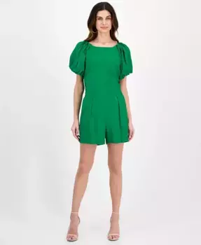 Женские укороченные брюки Mid Rise Pleated Pull-On Anne Klein, зеленый