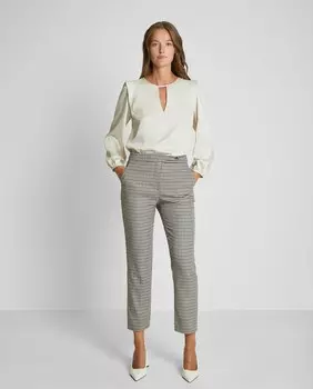 Женские укороченные брюки-скинни в клетку Trucco, мультиколор