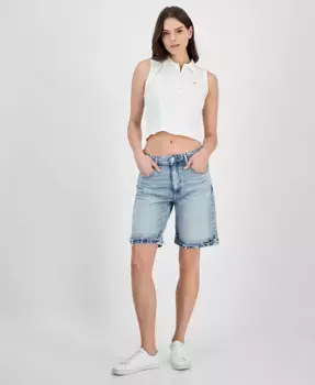 Женские укороченные джинсовые шорты Mia Relaxed Tommy Jeans, синий