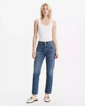 Женские укороченные джинсы 501 Levi's, цвет Azul ndigo