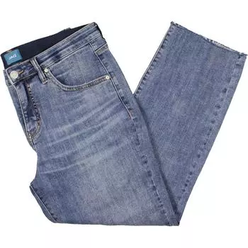 Женские укороченные джинсы прямого кроя со средней посадкой Jag Jeans, цвет ocean front/bleu