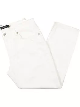 Женские укороченные джинсы с высокой посадкой Lauren Ralph Lauren, цвет white wash